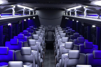 Arlington Heights Charter Bus Interior